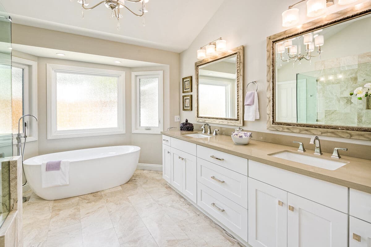 White Cabinet Bathroom Vanity